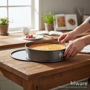 Hiware 7 Inch Springform Pan Gray Nonstick Cheesecake Cake Pan New